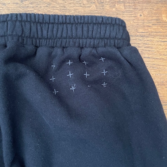 Ksubi Black Fleece Sweatpants Size Small Oversized Streetwear Fit - Picture 9 of 12